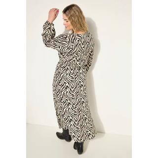 Studio Untold  Maxikleid, A-Line, Zebra Print, Wrap-Effekt 