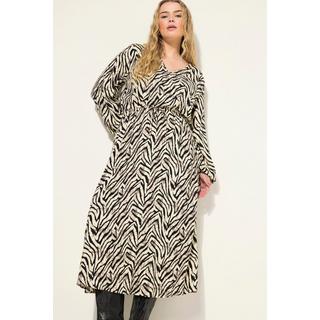 Studio Untold  Maxikleid, A-Line, Zebra Print, Wrap-Effekt 