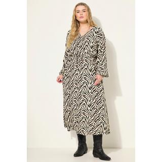 Studio Untold  Robe maxi coupe trapèze à imprimé zébré, effet cache-cœur 