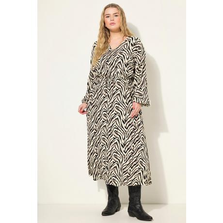 Studio Untold  Robe maxi coupe trapèze à imprimé zébré, effet cache-cœur 