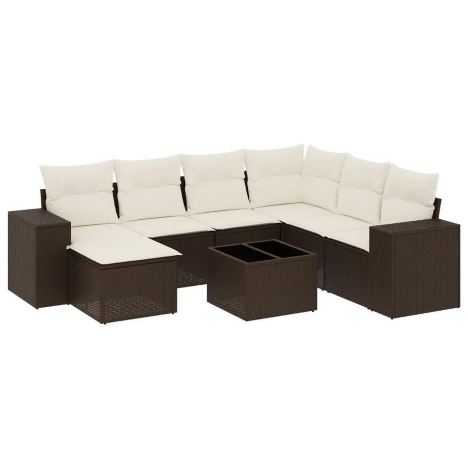 set divano da giardino Polirattan