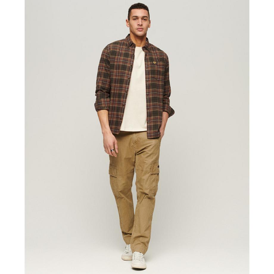 Superdry Kariertes Langarmhemd aus Bio Baumwolle  