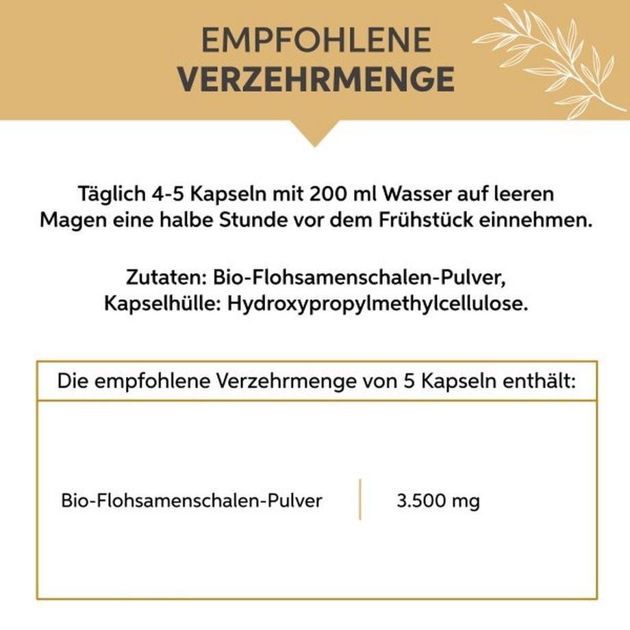 Eltabia  Bio Flohsamenschalen Kapseln 