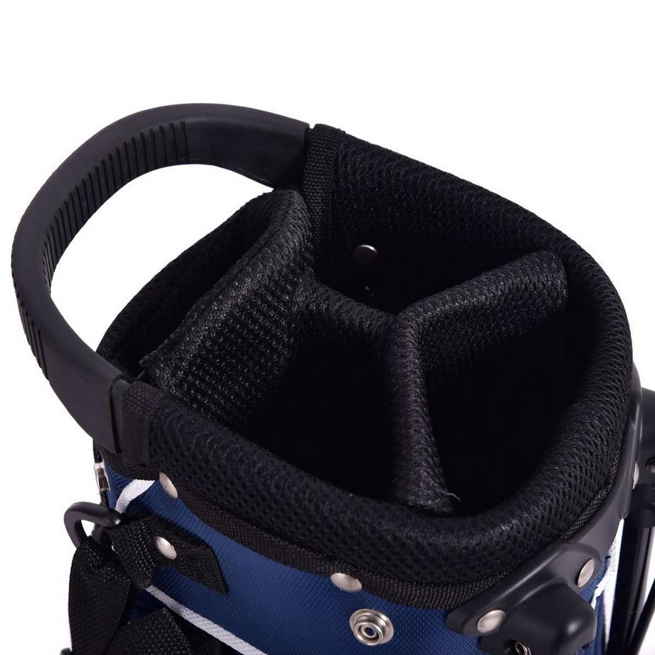Northix  Golftasche 9 inch Golfbag Pencil Bag Profi-Reisebag Ständerbag mit Kopfteil und Tragegurt-blau 