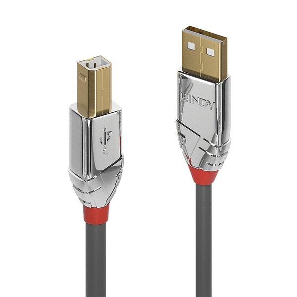 Image of LINDY 36642 USB Kabel 2 m USB 2.0 USB A USB B Grau