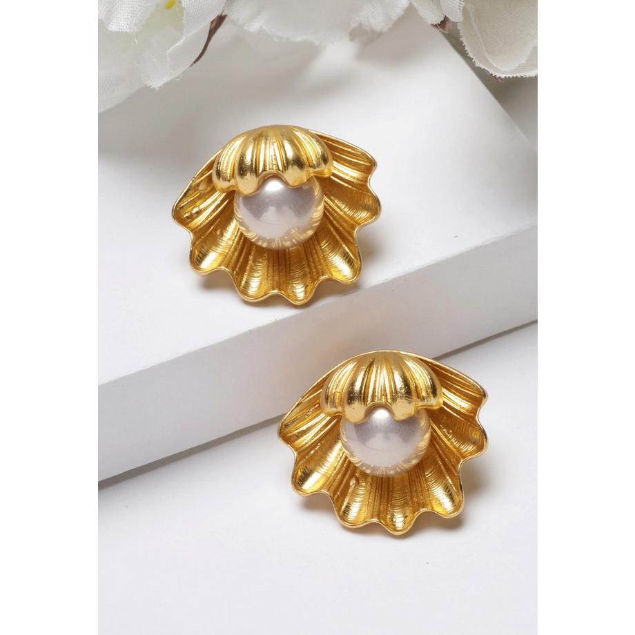 AVANT-GARDE PARIS  Muschel-Perlen-Ohrringe 