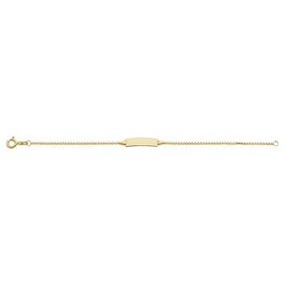 MUAU Schmuck  ID-Bracelet Venezianer Gelbgold 585, 1.1mm, 14cm 