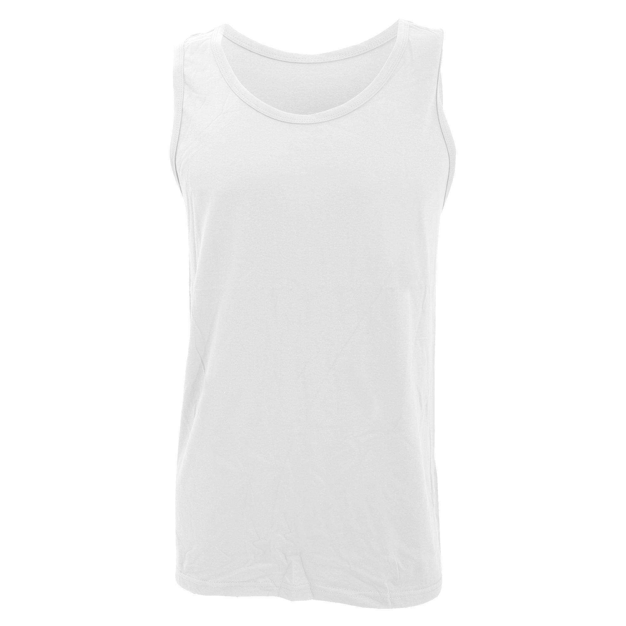 Image of Softstyle Tanktop Oberteil, Ärmellos Herren Weiss L
