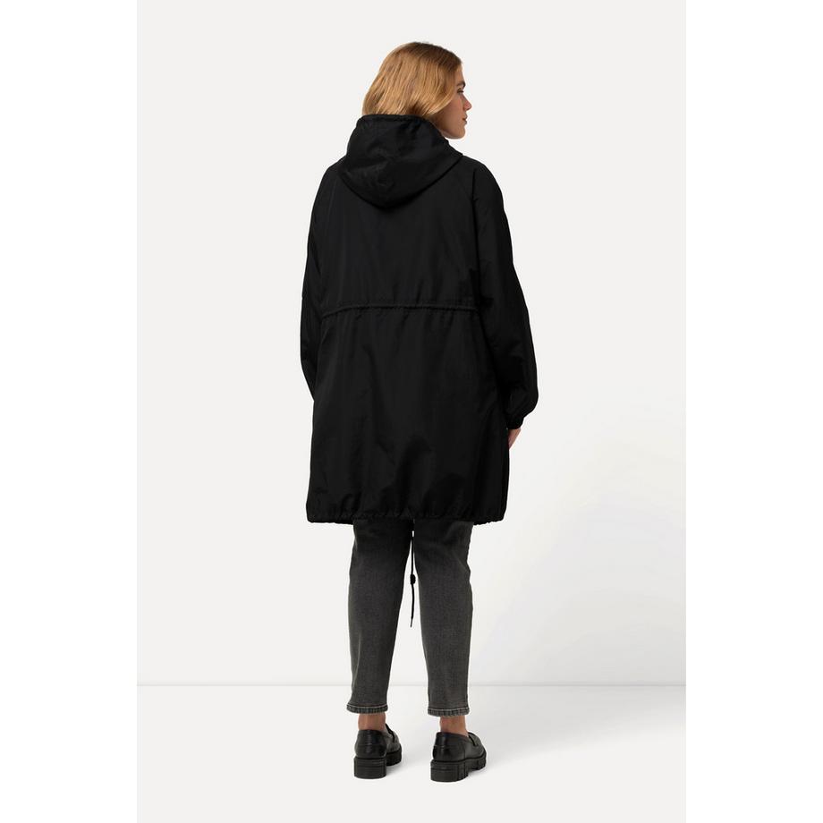 Ulla Popken Jacke Tunnelzug Stehkragen 2-Wege-Zipper  