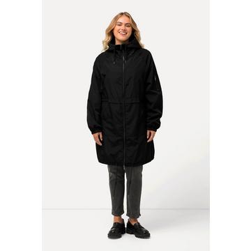 Giacca con coulisse, collo alto e cerniera a cursore doppio