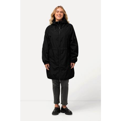 Ulla Popken Veste Col Montant Cordon Coulissant Fermeture à Glissière à Double Sens  