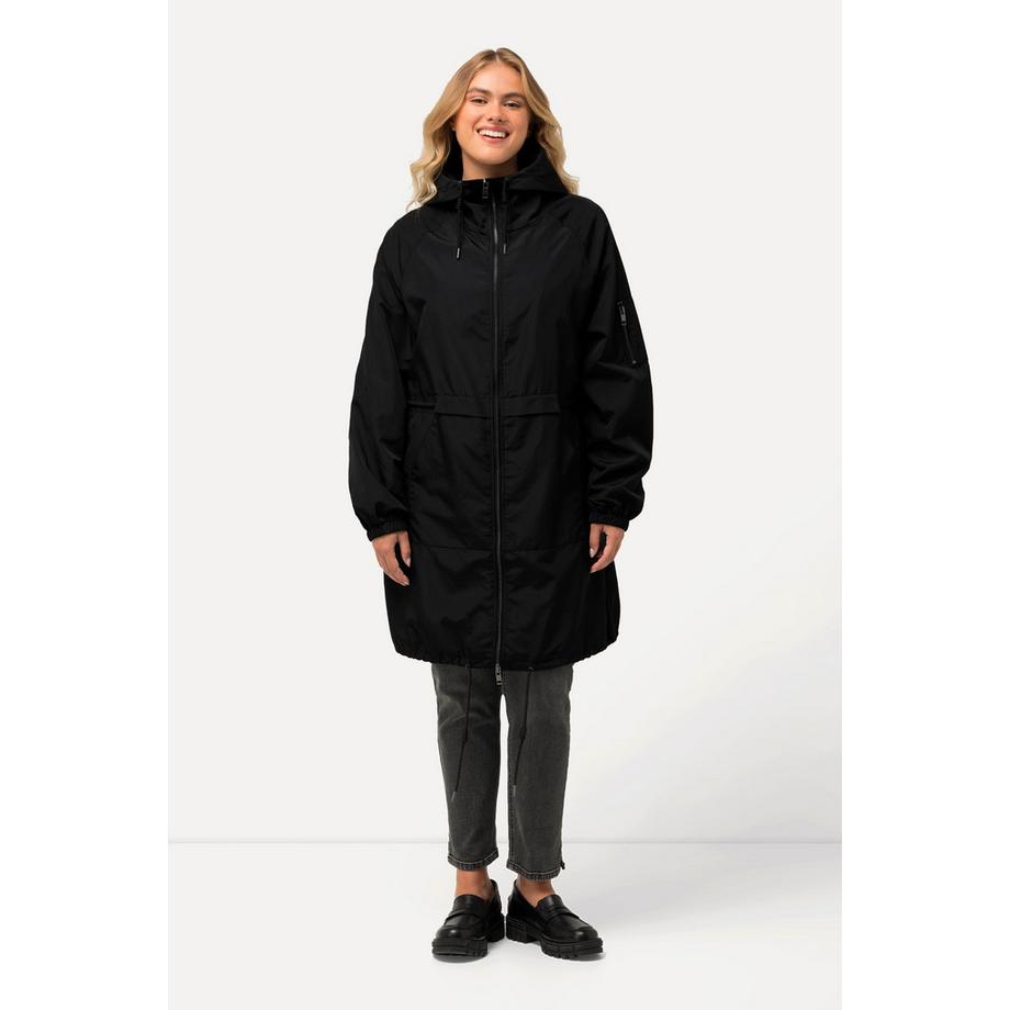 Ulla Popken Jacke Tunnelzug Stehkragen 2-Wege-Zipper  