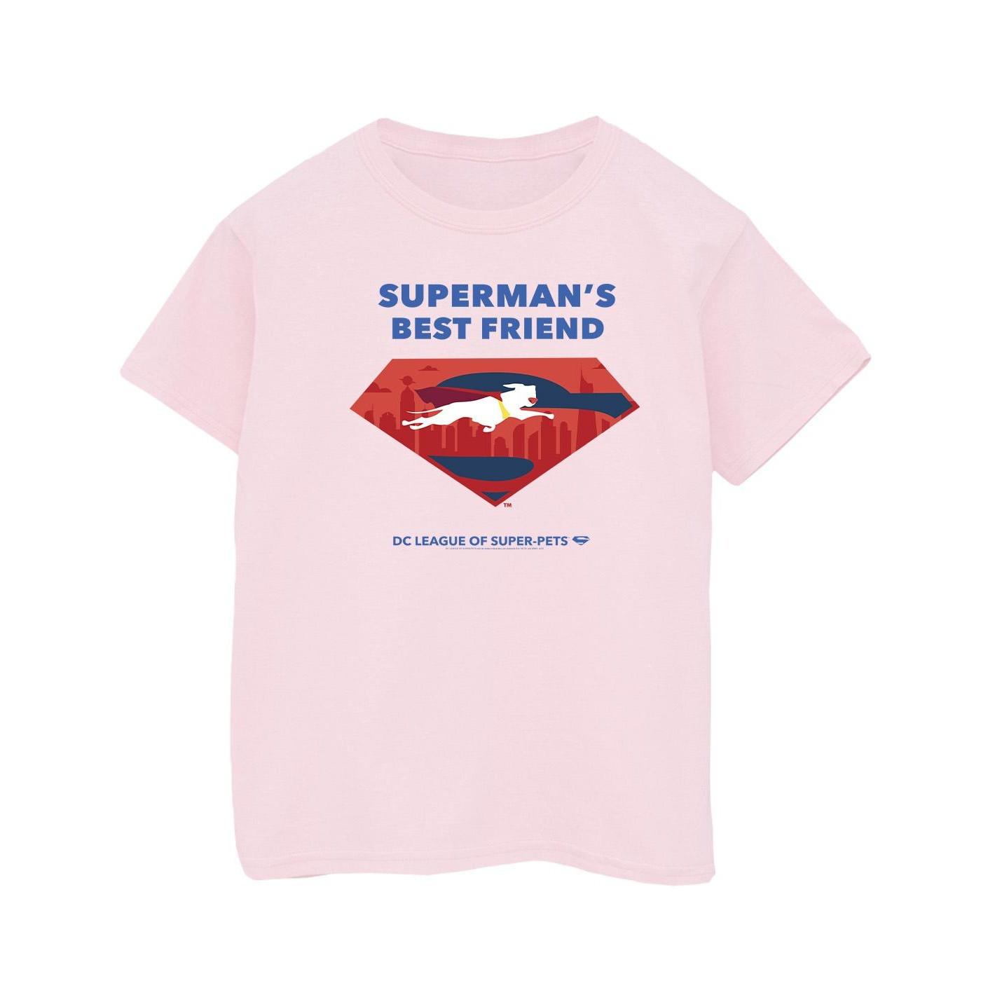 Image of Dc League Of Superpets Superman's Best Friend Tshirt Jungen Pink 128