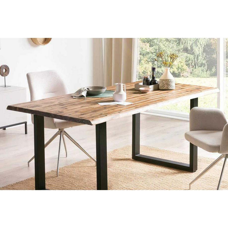 mutoni Tavolo in legno massiccio Tivana acacia naturale 120x80  