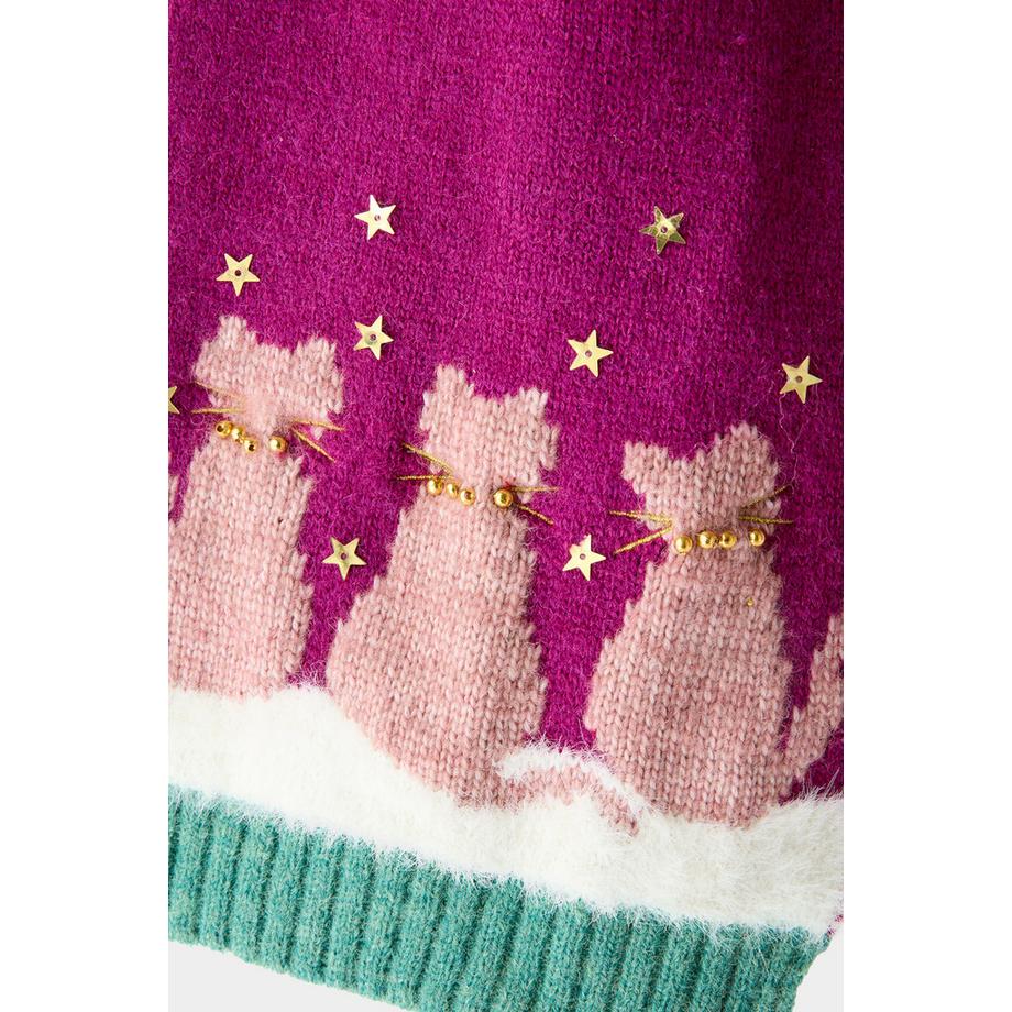 Joe Browns Écharpe d'Hiver Chats Douillets  