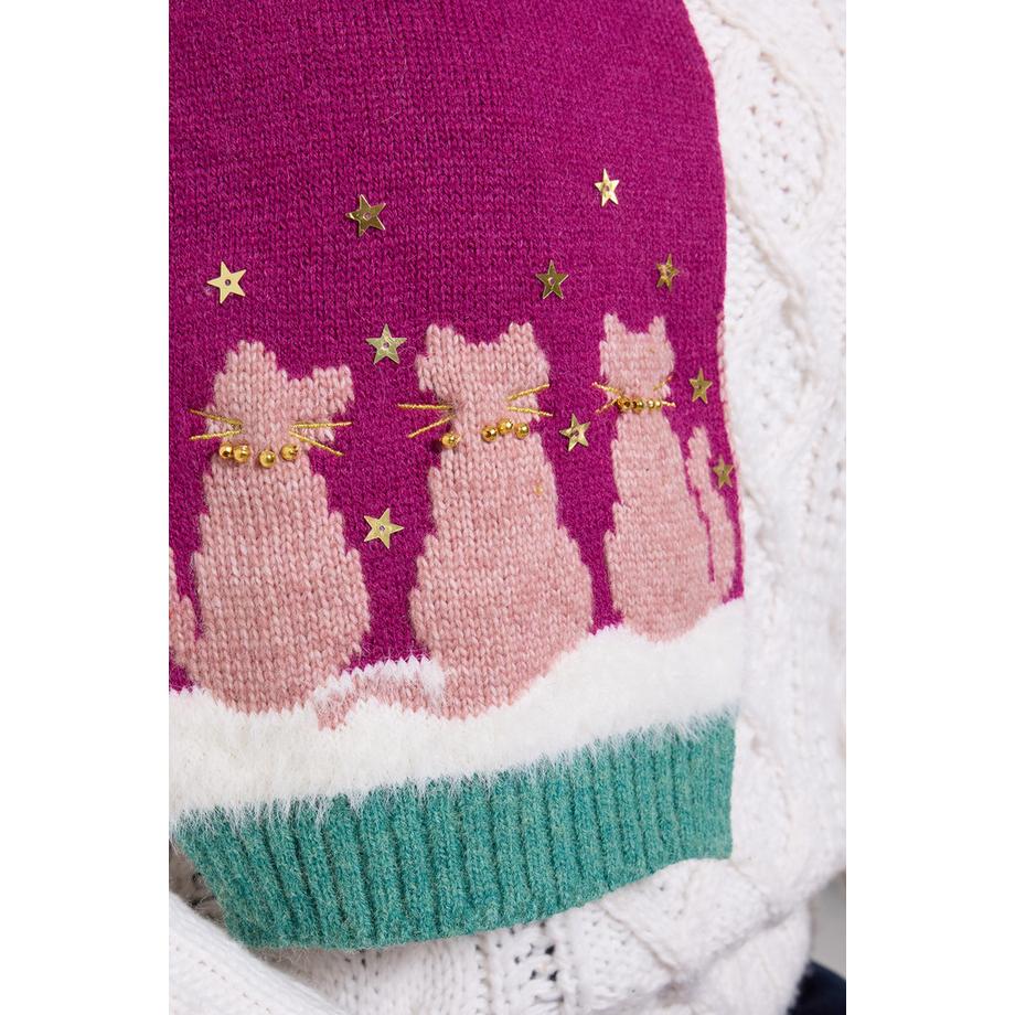 Joe Browns Écharpe d'Hiver Chats Douillets  