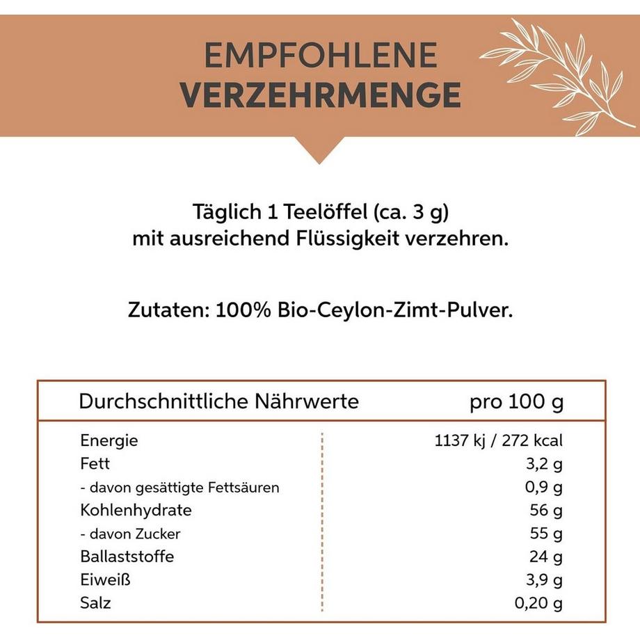 Eltabia  Bio Ceylon Zimt Pulver 