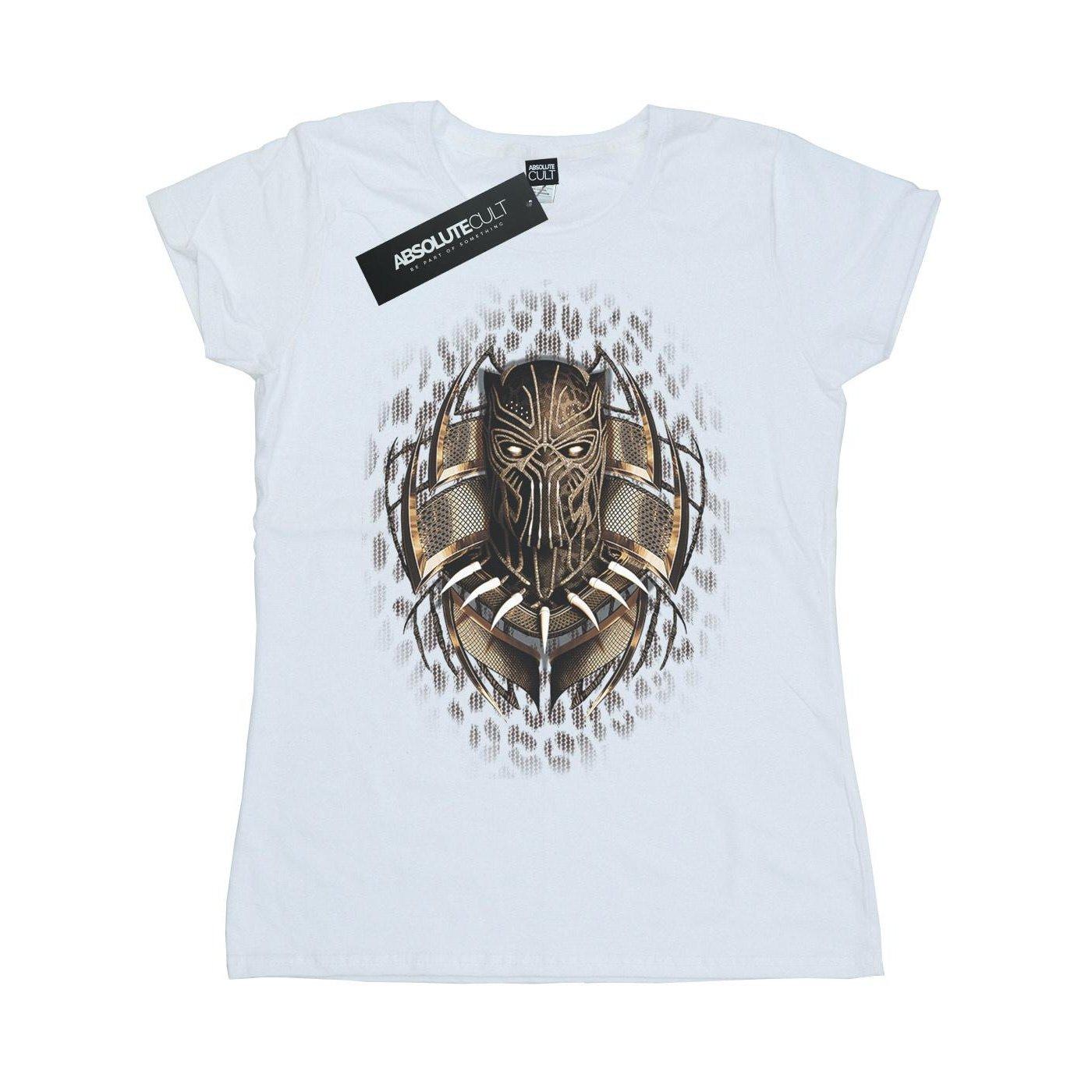 Image of Black Panther Gold Killmonger Tshirt Damen Weiss M