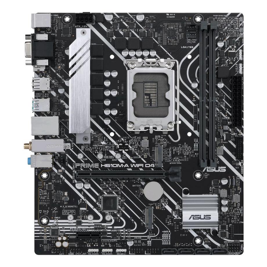 ASUS  ASUS PRIME H610M-A WIFI D4 Motherboard – Optimierte Leistung mit integriertem WLAN 