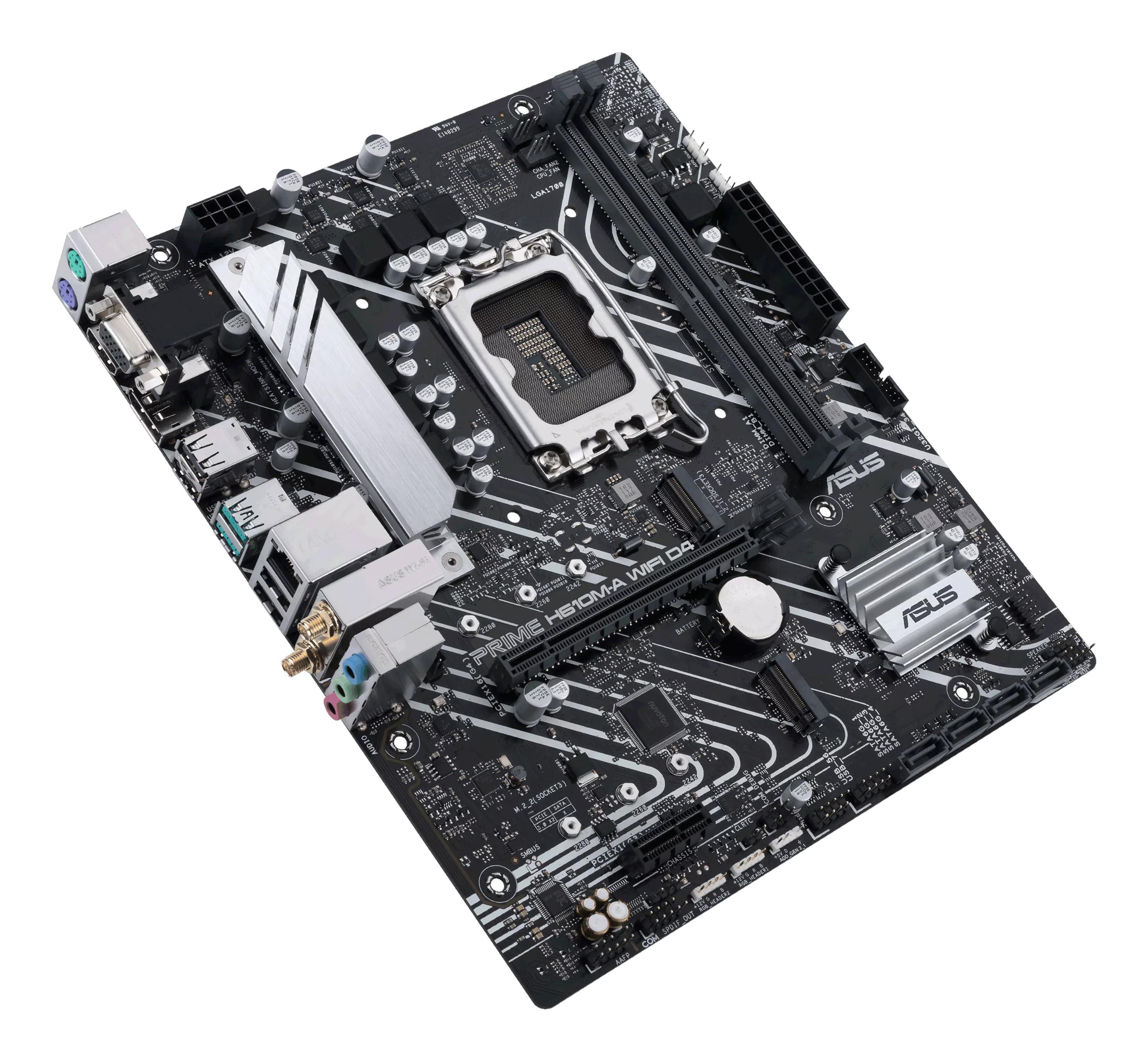 ASUS  ASUS PRIME H610M-A WIFI D4 Motherboard – Optimierte Leistung mit integriertem WLAN 