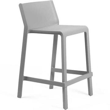 Tabouret de bar de jardin Trill gris 65