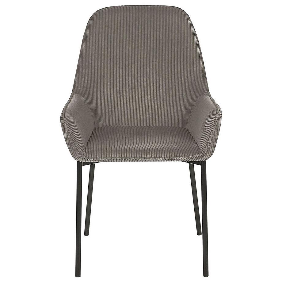 Beliani Set di 2 sedie da pranzo en Velluto a coste Glamour LOVERNA  