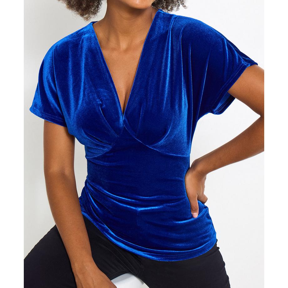 Joe Browns Velours V-Ausschnitt Top  