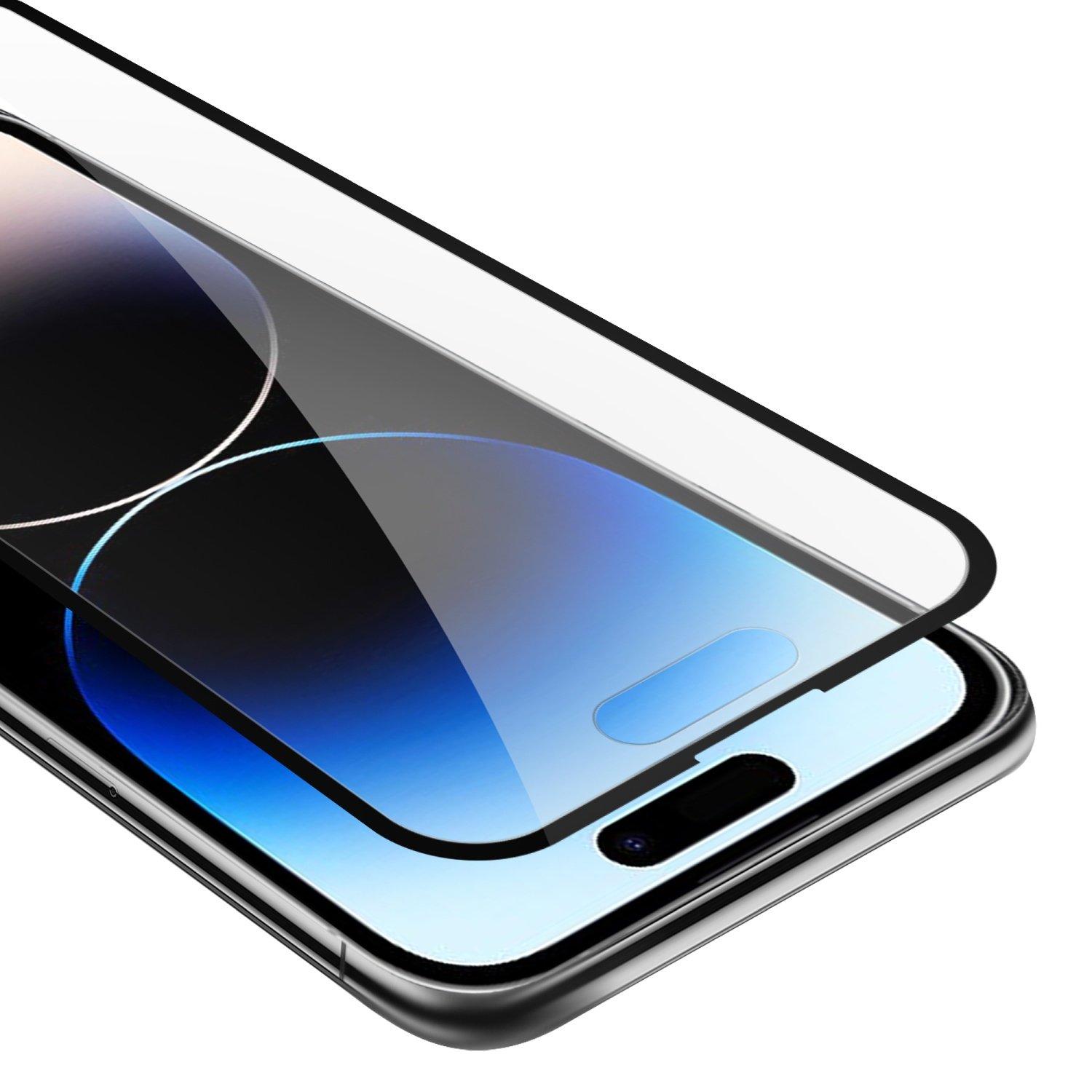 Cadorabo  Vollbild Display-Schutzglas für Apple iPhone 14 PRO MAX - Schutzfolie 