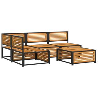 VidaXL set salotto da giardino Legno  