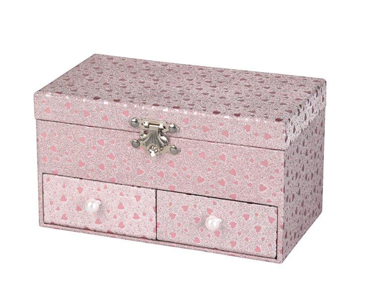 Kadastar  Kinder Musik- und Schmuckdose “Hearts” 