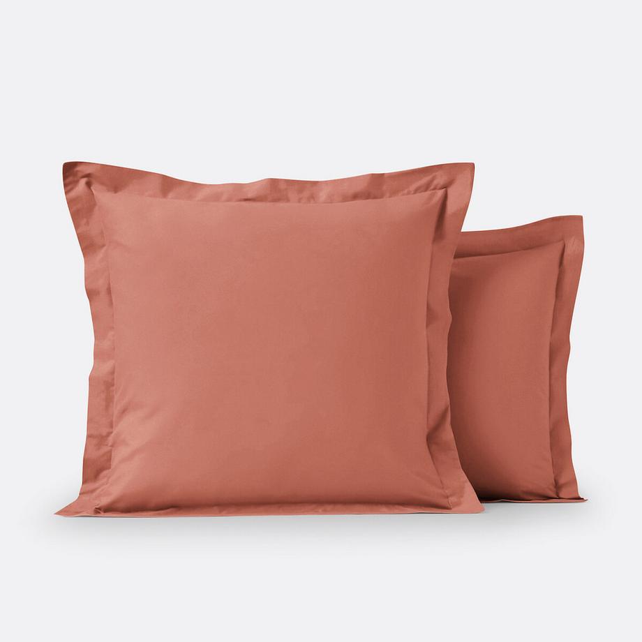 La Redoute Intérieurs Scenario Unifarbener Kissenbezug aus Bio-Baumwolle mit Stehsaum  