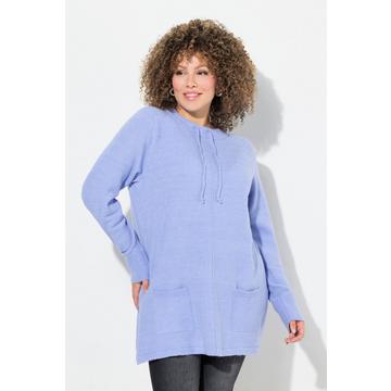 Pullover, Stehkragen, Kordel, Taschen, Langarm