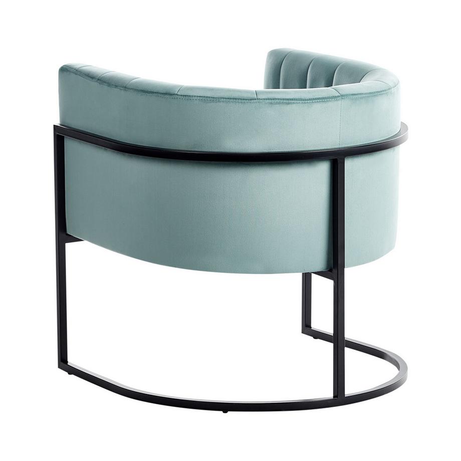 Beliani Sessel aus Samtstoff Glamourös LARVIK II  