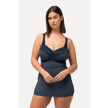 Top modellante con righe sottili e reggiseno integrato