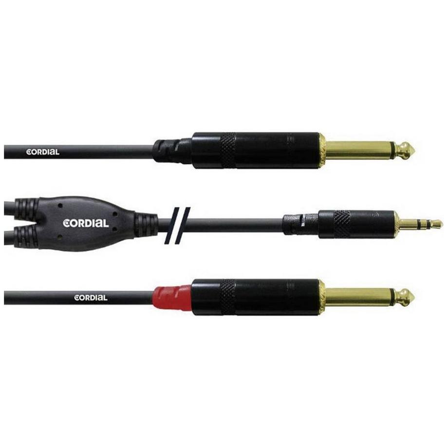 Cordial  Audio-Kabel CFY 3 WPP 3,5 mm Klinke - 6,3 mm Klinke 3 m 