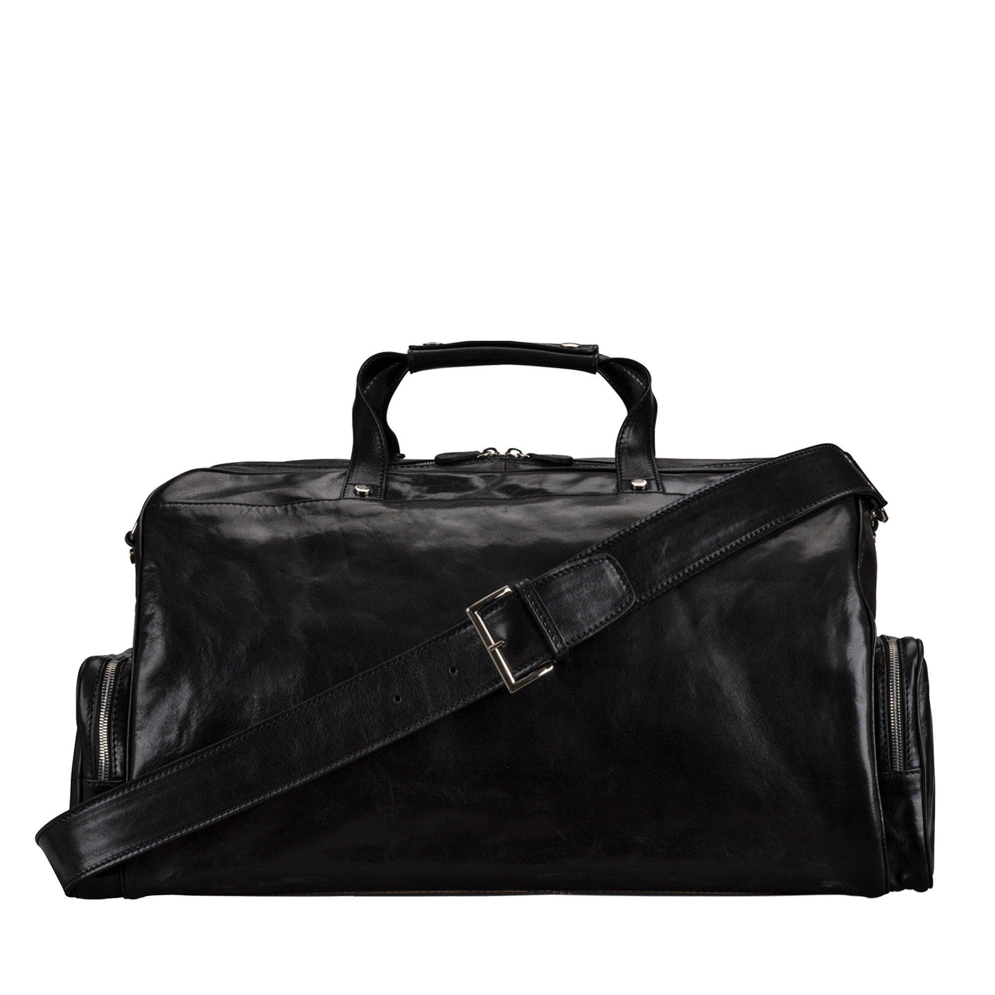 Maxwell Scott  DinoM - Leder Weekender Reisetasche 