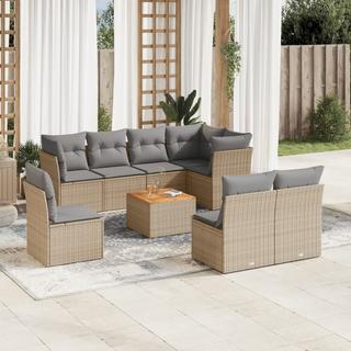 VidaXL set divano da giardino Polirattan  