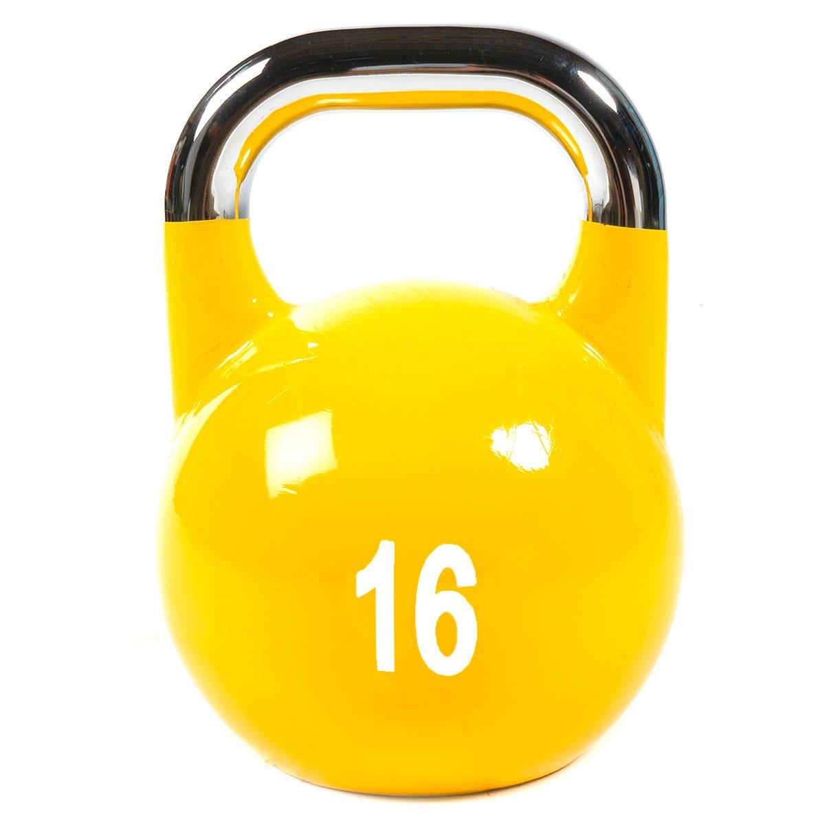 Image of Wettkampf-kettlebell Aus Gusseisen Mit Aufgemaltem Logo Unisex Multicolor 16KG