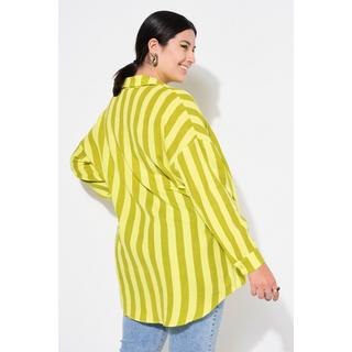 Studio Untold  Camicia dal taglio oversize in mussola con righe e maniche lunghe 