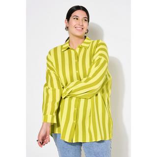 Studio Untold  Camicia dal taglio oversize in mussola con righe e maniche lunghe 