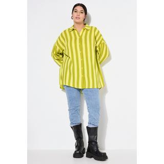 Studio Untold  Camicia dal taglio oversize in mussola con righe e maniche lunghe 