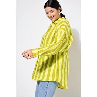 Studio Untold  Camicia dal taglio oversize in mussola con righe e maniche lunghe 