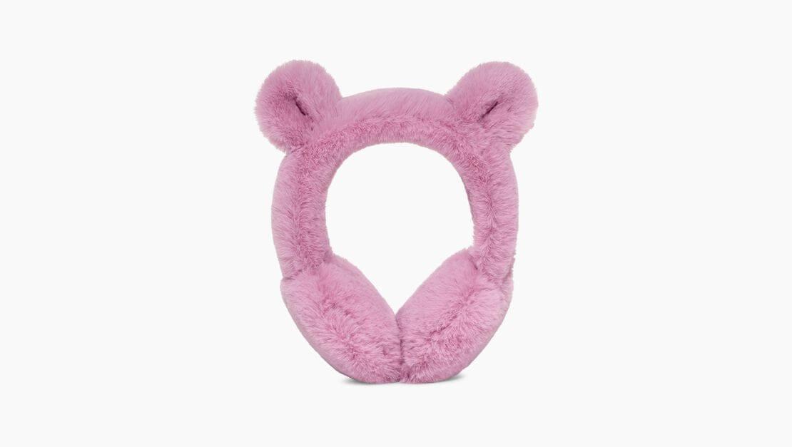 Image of Faux Fur Earmuff Kid's-0 Unisex Rosa ONE SIZE
