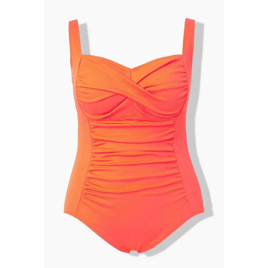 Ulla Popken Maillot de bain Drapé Structure Fine Bonnets Souples  