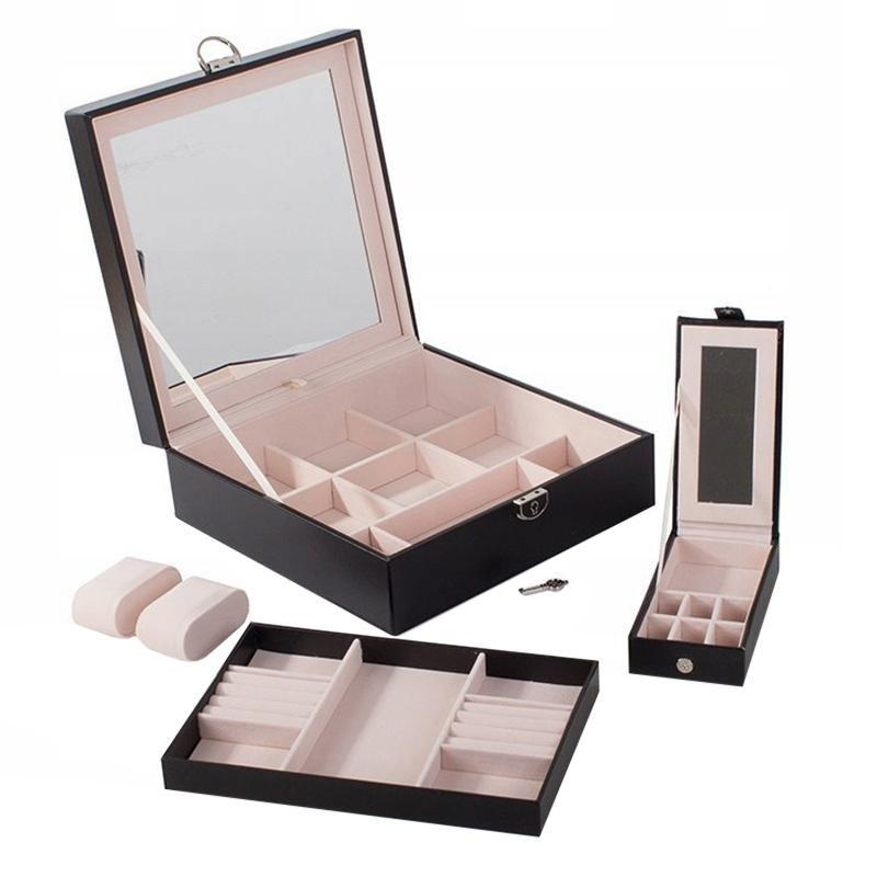 eStore  Boîte à bijoux et boîte à montres en cuir artificiel 