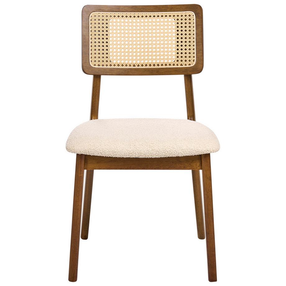 Beliani Esszimmerstuhl 2er Set aus Gummibaumholz  EMBAR  