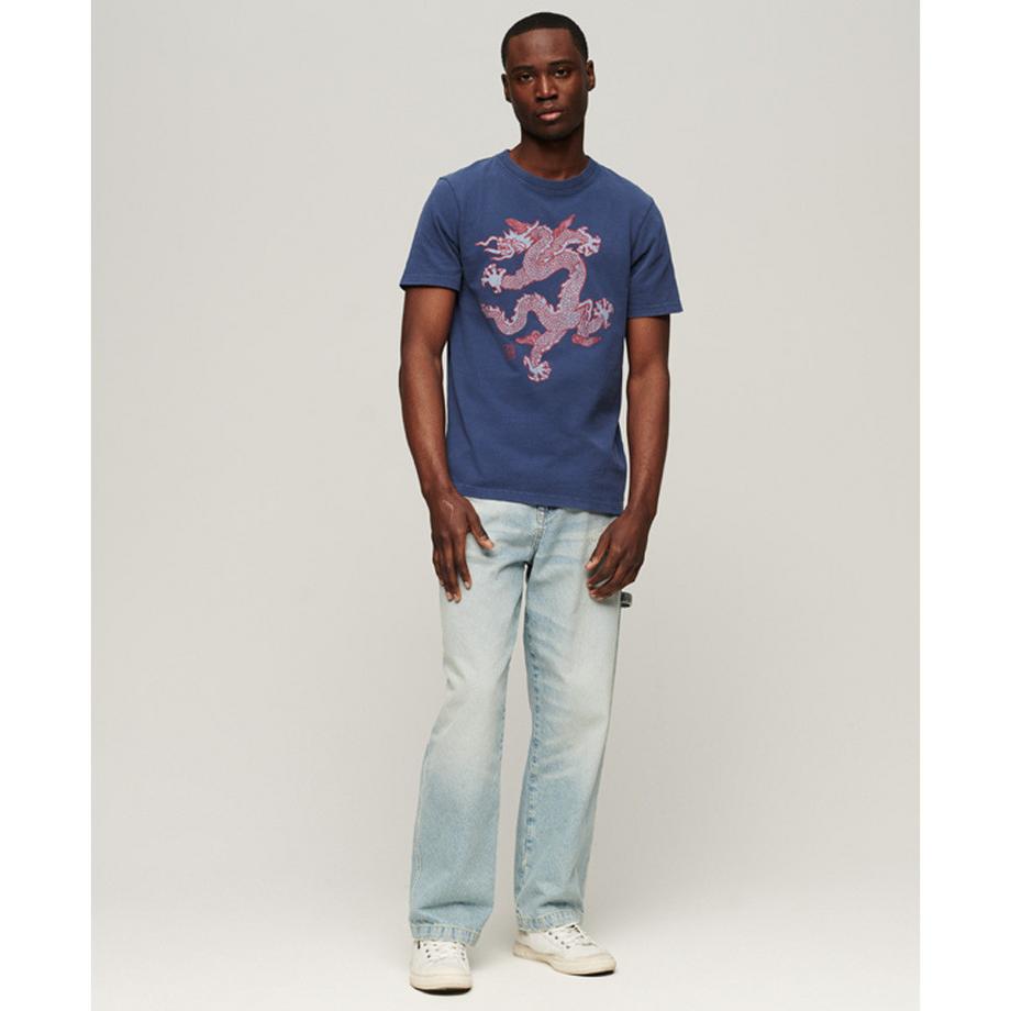 Superdry T-Shirt Stampa Drago  
