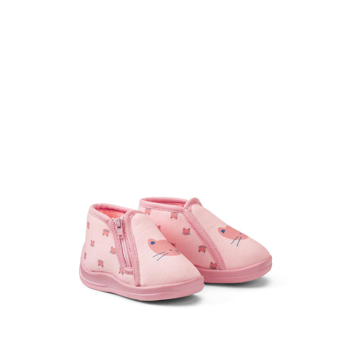 Image of Babyschuhe Mit Reissverschluss Unisex Rosa 23