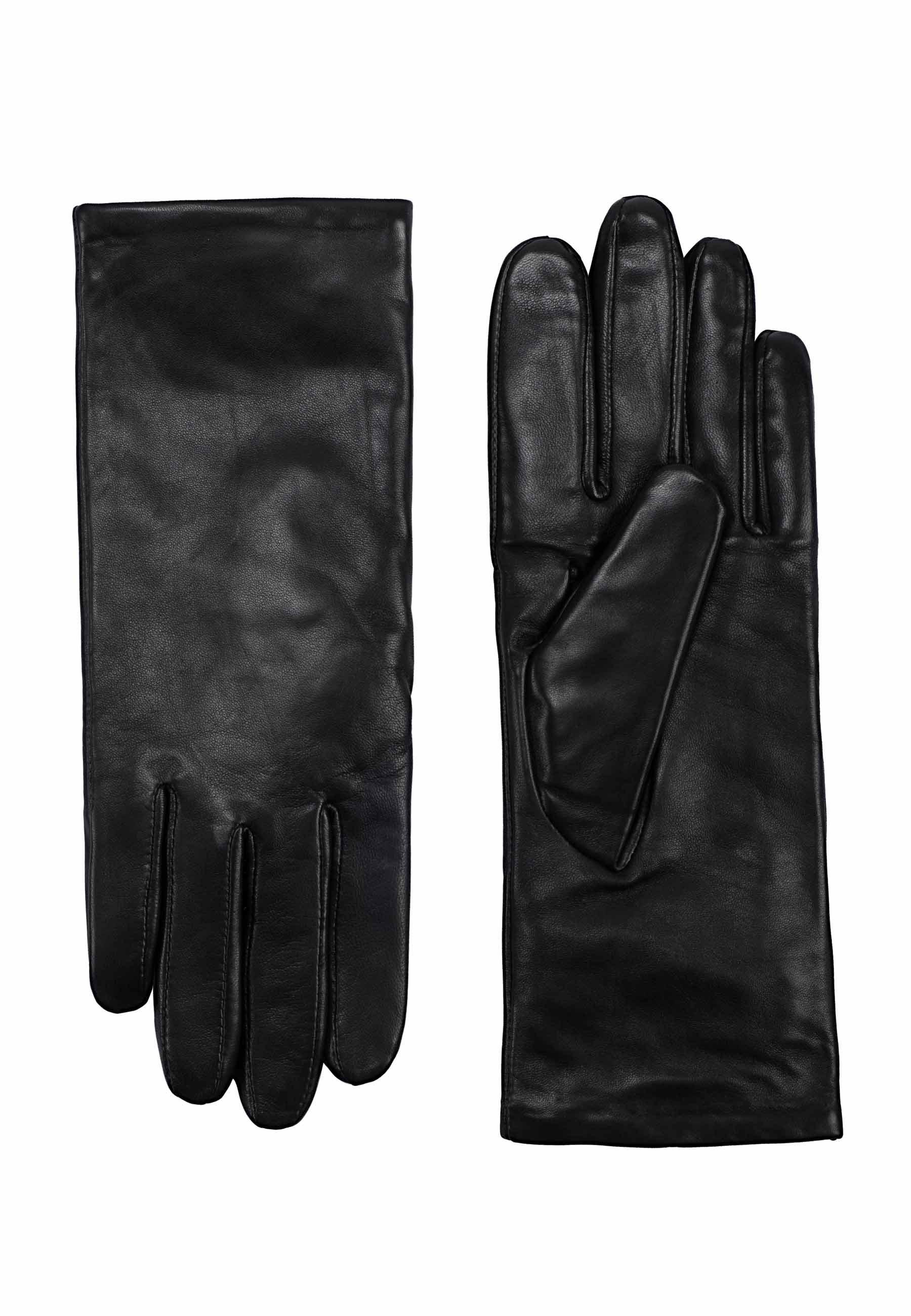 KESSLER  Gants longs élégants "AVA Touch" en cuir d'agneau premium avec fonction tactile et doublure en cachemire 