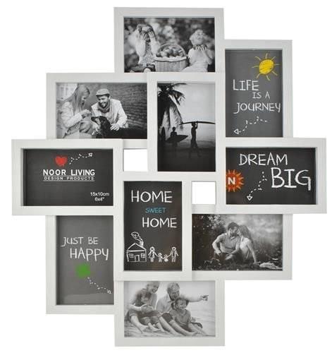 Iso Trade Cornice per 10 foto - bianca  